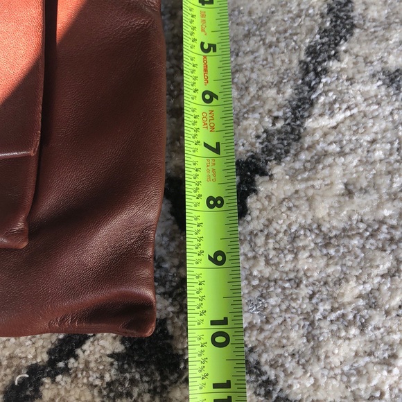 Phillip Lim cognac Lynus Portfolio bag with fur - Picture 8 of 8